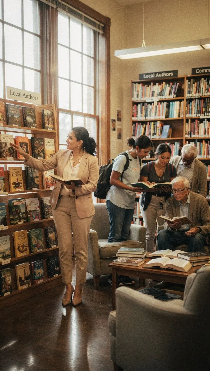 Przewodnik lokalny prowadzący małą grupę turystów przez malownicze uliczki miasta.
